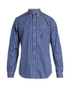 Polo Ralph Lauren Bengal-striped Logo-embroidered Cotton Shirt