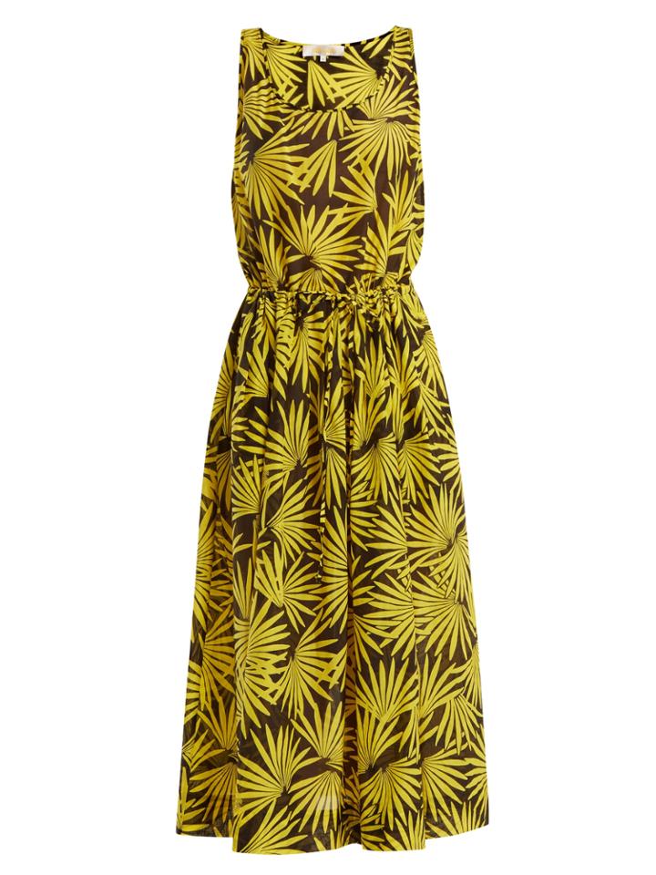 Diane Von Furstenberg Floral-print Cotton-blend Midi Dress