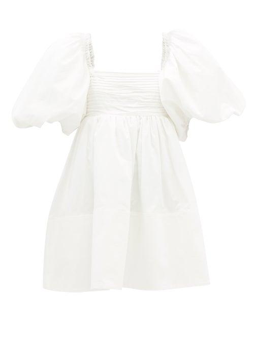 Aje - Cantina Bow-embellished Mini Dress - Womens - Ivory