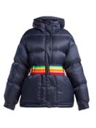 Matchesfashion.com Perfect Moment - Oversized Quilted Down Jacket - Womens - Navy Multi