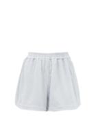 Matchesfashion.com Terry - Cruise High-rise Cotton-terry Shorts - Womens - Light Blue