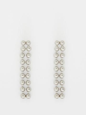 Balenciaga - Skate Drop Earrings - Womens - Silver