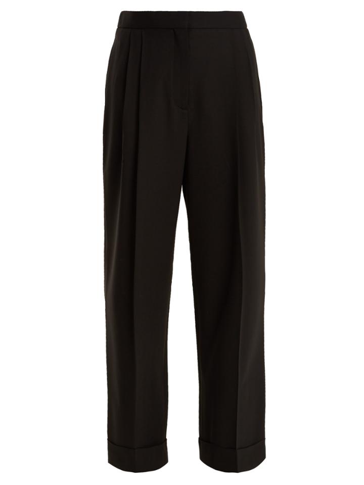 The Row Liano High-rise Stretch-wool Trousers