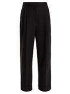 The Row Liano High-rise Stretch-wool Trousers