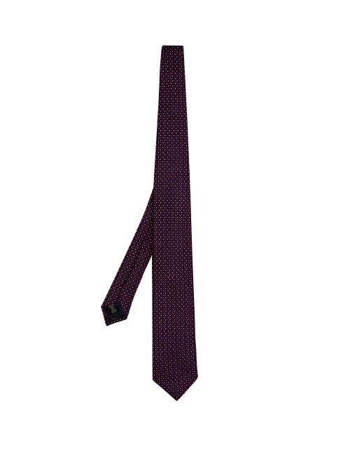 Matchesfashion.com Ermenegildo Zegna - Silk Jacquard Tie - Mens - Navy Multi