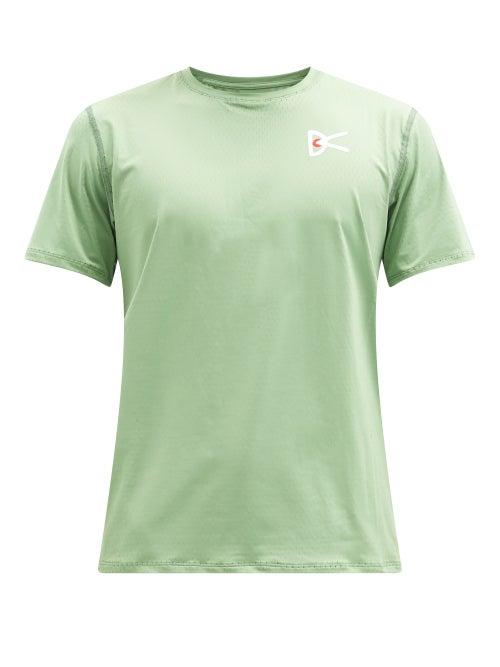 Matchesfashion.com District Vision - Air Wear Logo-print T-shirt - Mens - Green