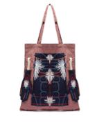 Matchesfashion.com Craig Green - Embroidered Puckered Canvas Tote Bag - Mens - Navy