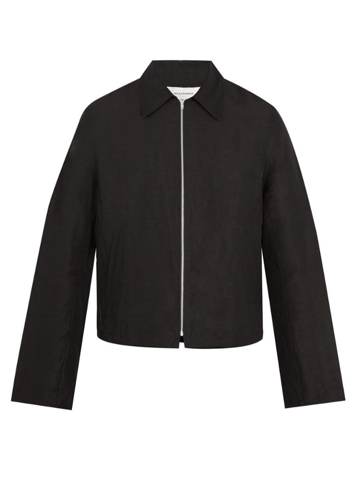 Wales Bonner Lightweight Zip-up Linen-blend Jacket