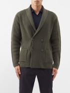 Thom Sweeney - Double-breasted Cashmere Cardigan - Mens - Green