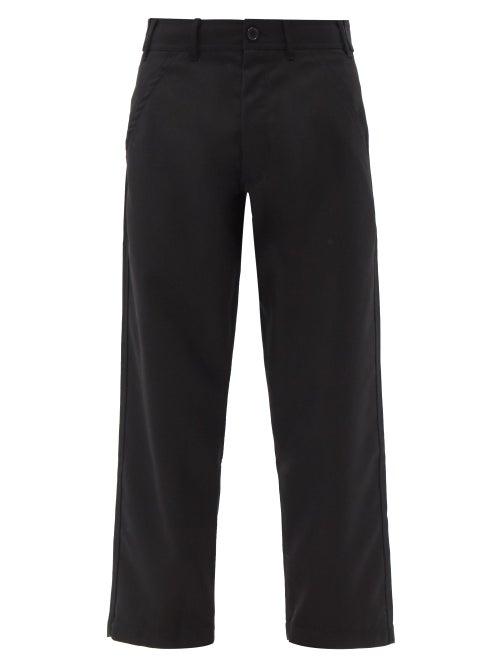 Matchesfashion.com Comme Des Garons Shirt - Mid-rise Twill Wide-leg Trousers - Mens - Black