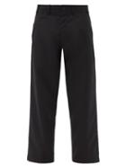 Matchesfashion.com Comme Des Garons Shirt - Mid-rise Twill Wide-leg Trousers - Mens - Black