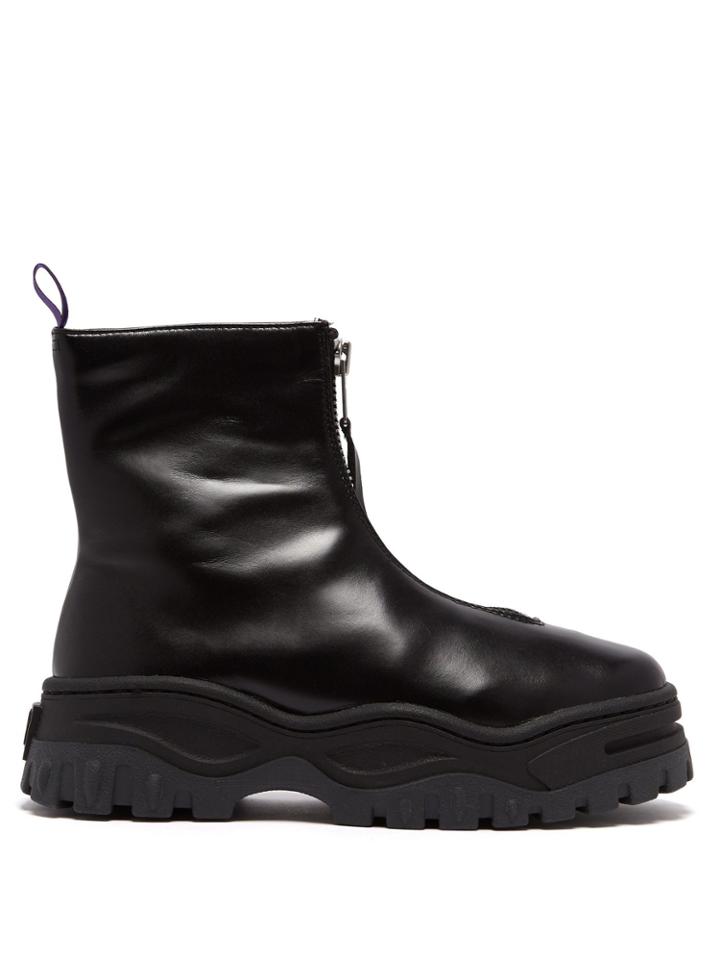 Eytys Raven Leather Zip-front Boots