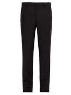 Matchesfashion.com Calvin Klein 205w39nyc - Side Stripe Wool Blend Trousers - Mens - Black