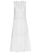 Rebecca Taylor Sleeveless Ruffle-trimmed Cotton-voile Dress