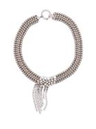 Matchesfashion.com Isabel Marant - Layered Crystal And Chain Necklace - Womens - Crystal