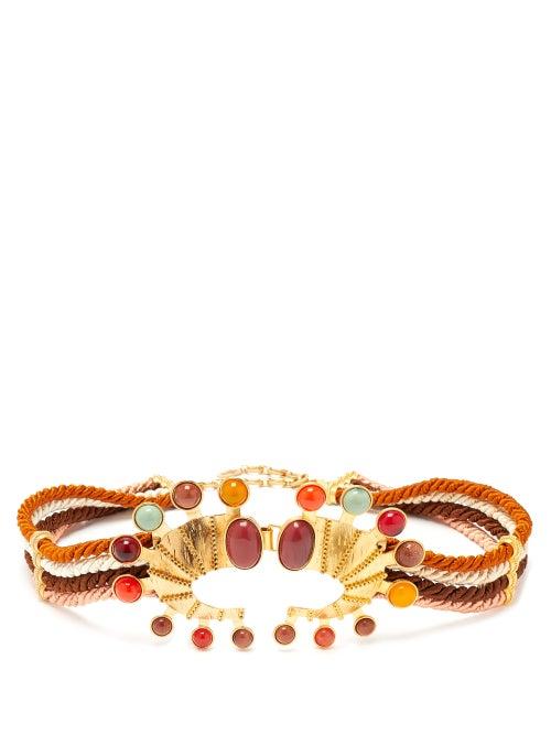 Matchesfashion.com Sonia Petroff - Seahorse Cabochon-embellished Belt - Womens - Multi