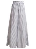 Caroline Constas Striped Paperbag-waist Trousers