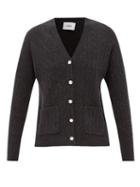 Erdem - Sloane Crystal-button Cashmere Cardigan - Womens - Grey