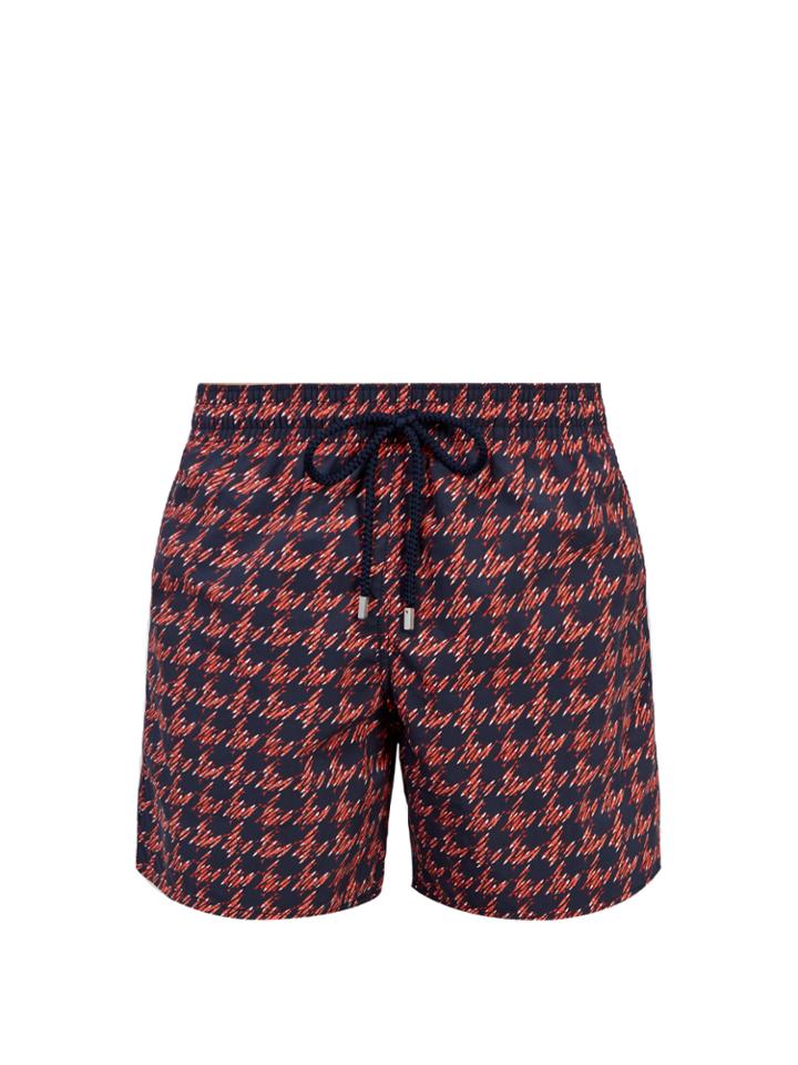 Vilebrequin Moorea Fish Foot-print Swim Shorts