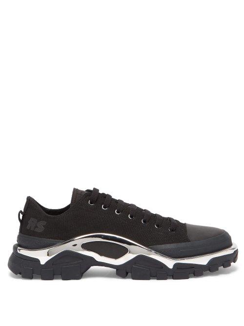 Matchesfashion.com Raf Simons X Adidas - Detroit Runner Low Top Trainers - Mens - Black