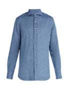 Matchesfashion.com Salle Prive - Evron Linen Shirt - Mens - Blue