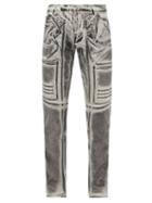 Matchesfashion.com Rick Owens Drkshdw - Nagakin Printed Stretch Cotton-blend Jeans - Mens - Black White