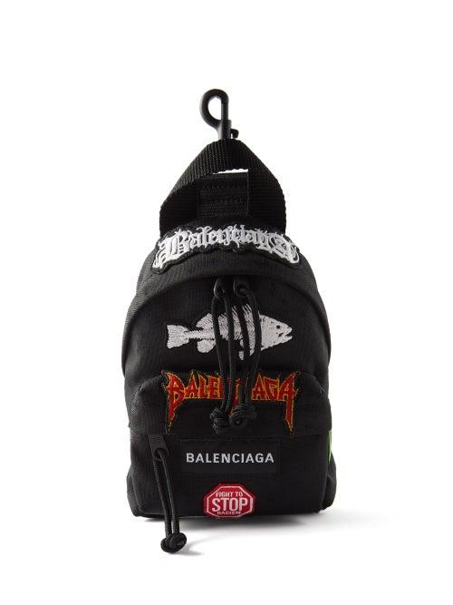 Balenciaga - Explorer Mini Logo-appliqu Backpack - Mens - Black