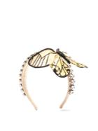 Dolce & Gabbana Crystal-embellished Butterfly Satin Headband