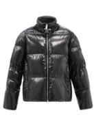 6 Moncler 1017 Alyx 9sm - Mohaganus Lacquered Quilted Down Coat - Mens - Black