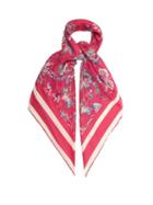 Isabel Marant - Scarfili Floral-print Silk-twill Scarf - Womens - Pink Multi