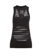Matchesfashion.com Adidas By Stella Mccartney - Warp Laser Cut Performance Tank Top - Womens - Black