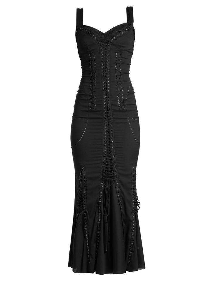 Dolce & Gabbana Sweetheart-neck Lace-detail Dress