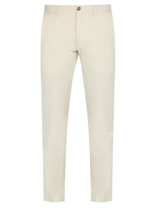 Matchesfashion.com Polo Ralph Lauren - Mid Rise Stretch Cotton Chino Trousers - Mens - Cream