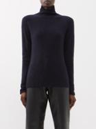 Acne Studios - Kavon High-neck Alpaca-blend Sweater - Womens - Dark Navy