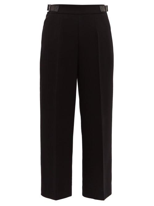 Matchesfashion.com Altuzarra - Charlie Wide Leg Buckled Trousers - Womens - Black