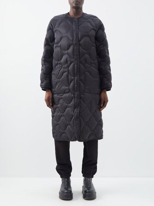 4 Moncler Hyke - Nadelhorn Quilted Down Coat - Womens - Black