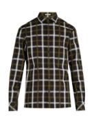 Matchesfashion.com Bottega Veneta - Check Jacquard Cotton Blend Shirt - Mens - Black Multi