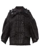Matchesfashion.com Simone Rocha - Bead-embellished Tweed Jacket - Womens - Black