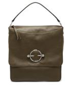 Matchesfashion.com Jw Anderson - Disc Leather Hobo Bag - Womens - Khaki