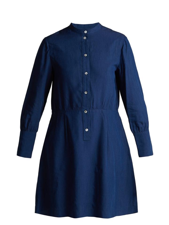 A.p.c. Kimya Long-sleeve Midi Dress