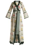 Rhode Resort Stella Floral-print Cotton Wrap Dress