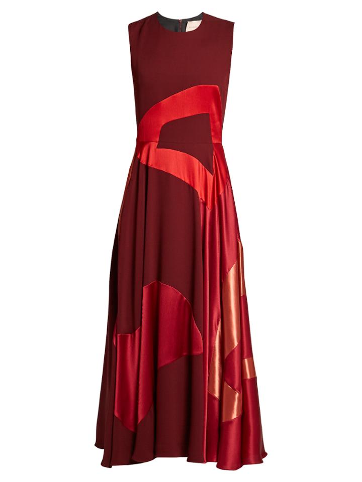 Roksanda Keanu Multi-panel Sleeveless Crepe Dress