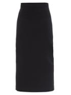 Ladies Rtw Raey - Wool-blend Pencil Skirt - Womens - Navy