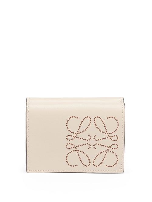 Ladies Accessories Loewe - Anagram Leather Wallet - Womens - Cream