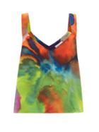 Matchesfashion.com Raey - Neon Tie Dye Print Silk Cami Top - Womens - Multi