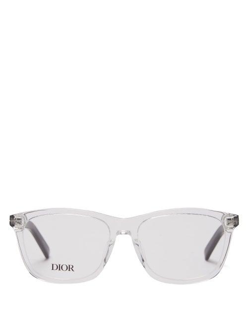 Matchesfashion.com Dior - Dioressential Square Acetate Glasses - Mens - Clear