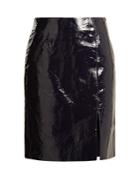 Diane Von Furstenberg Slit-hem Patent-leather Pencil Skirt