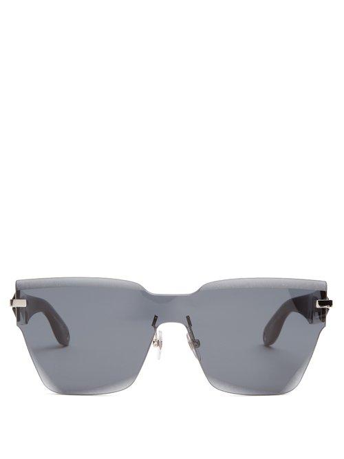 Matchesfashion.com Givenchy - Rimless Acetate Sunglasses - Womens - Black