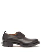 Mens Shoes Valentino Garavani - Roman Stud Leather Derby Shoes - Mens - Black
