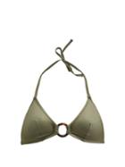 Matchesfashion.com Solid & Striped - The Sadie Ring Bikini Top - Womens - Dark Green